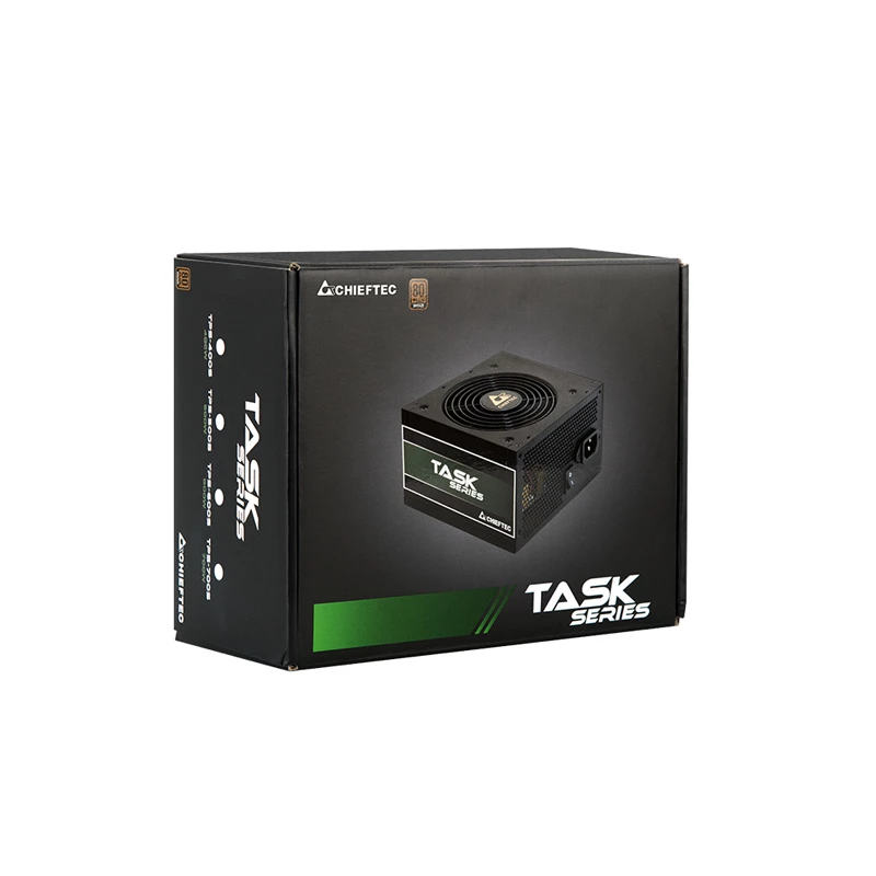 Chieftec Task TPS-500S toiteplokk 500 W 24-pin ATX ATX Must