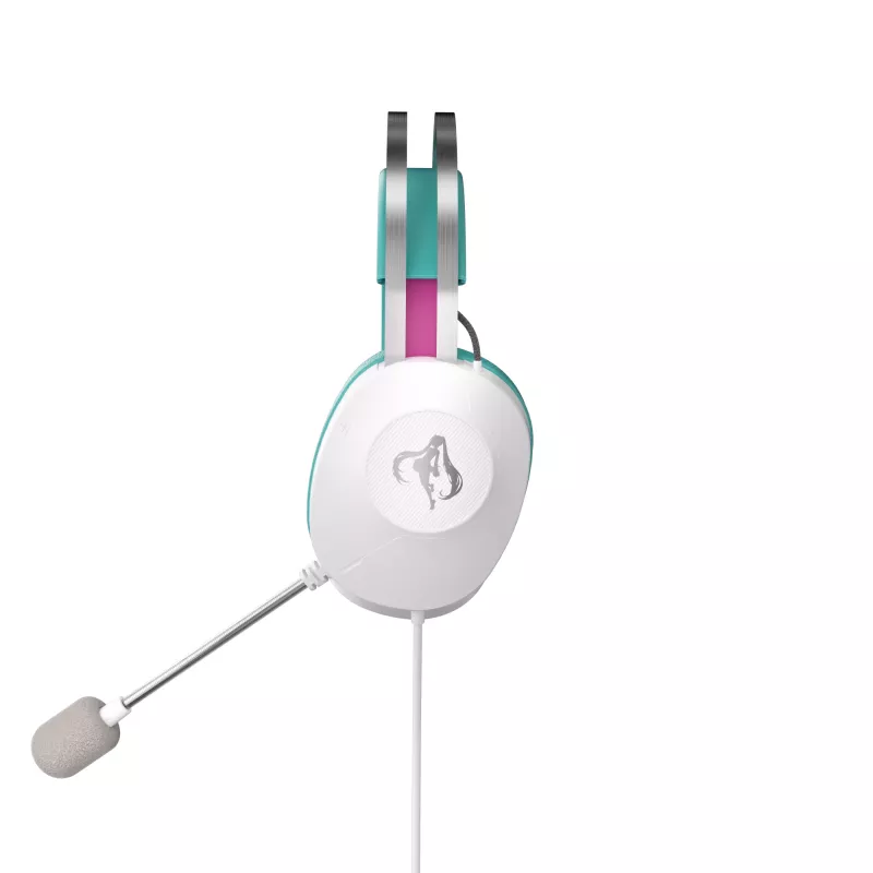 ASUS TUF Gaming H1 Gen II Hatsune Miku Edition peakomplekt Juhtmega ühendatav Peakomplekti kinnituse tüüp USB Type-A Roosa, Türkiissinine, Valge