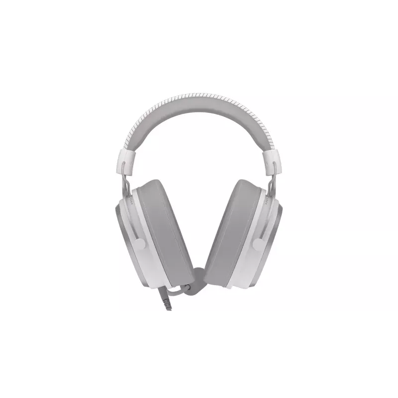 Juhtmega binauralsed kõrvaklapid ENDORFY VIRO Plus USB Onyx Valge — 5,3 cm draiverid, 20–20 000 Hz, 98 dB, 32 Ω, eemaldatav poomiga mikrofon, 2,9 m kaabel