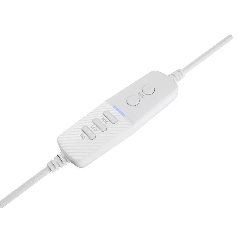 GENESIS Neon 764 Kõrvaklapid Juhtmega Peavõru Mängimiseks USB Type-A Valge
