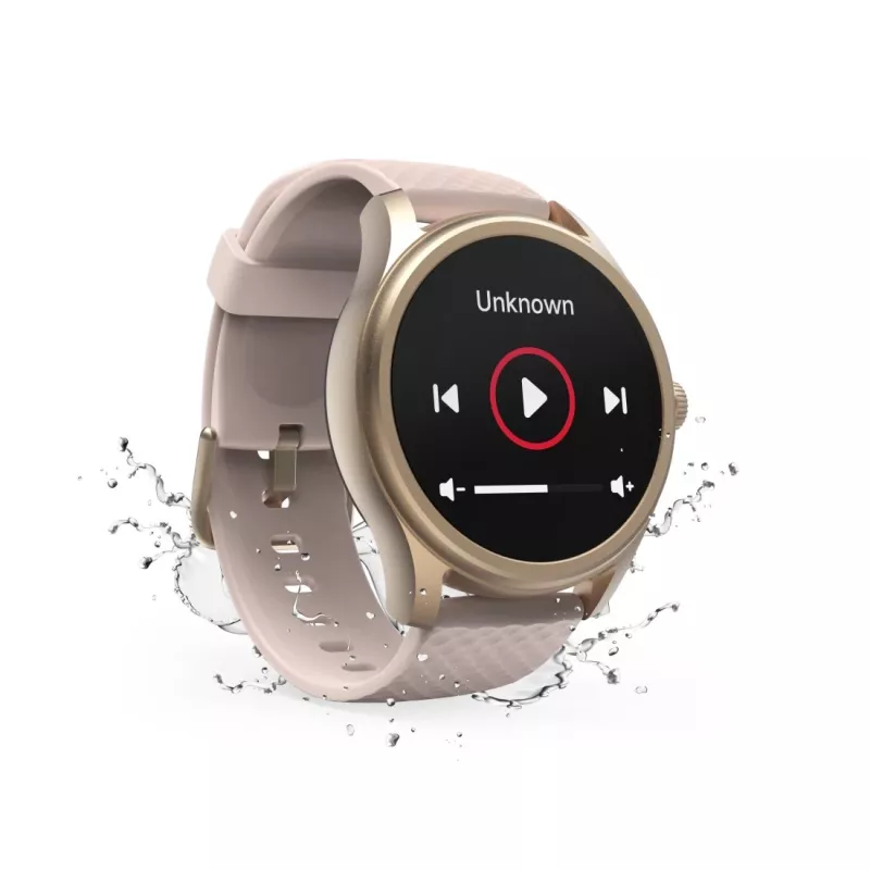 Hama Smartwatch 5010, une jälgimine, ümmargune, veekindel, 1,38 tolli, roosa (00178616)