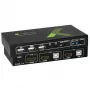 Techly 2x1 USB HDMI 4Kx2K IDATA KVM-HDMI2U KVM-lüliti must