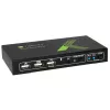 Techly 2x1 USB HDMI 4Kx2K IDATA KVM-HDMI2U KVM-lüliti must