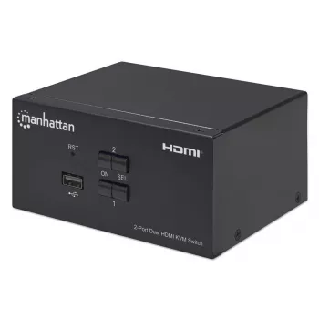 KVM Switch Manhattan 2-pordiline 4K HDMI USB Audio Juhtimine 2 Arvutit