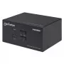 KVM Switch Manhattan 2-pordiline 4K HDMI USB Audio Juhtimine 2 Arvutit