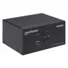 KVM Switch Manhattan 2-pordiline 4K HDMI USB Audio Juhtimine 2 Arvutit
