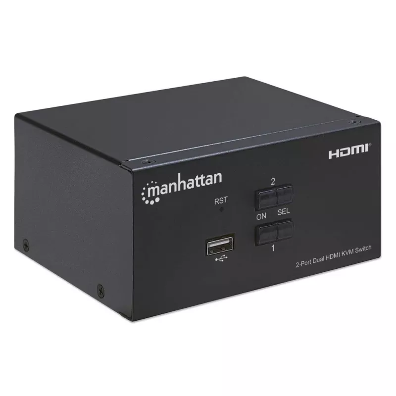 KVM Switch Manhattan 2-pordiline 4K HDMI USB Audio Juhtimine 2 Arvutit