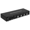 Techly IDATA DP-KVM4 KVM-lüliti Rack-paigaldus Must