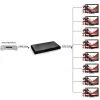 Techly HDMI jaotur 2.0 4K UHD 3D 8-suunaline, HDMI, 8x HDMI, 3840 x 2160 pikslit, must, alumiinium, 4K Ultra HD