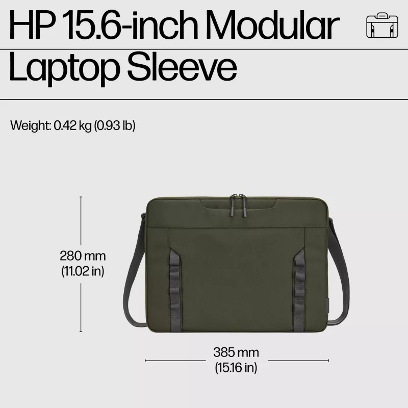 HP 15,6-tolline moodular sülearvuti ümbris, Sleeve case, 39,6 cm (15,6 tolli), 420 g