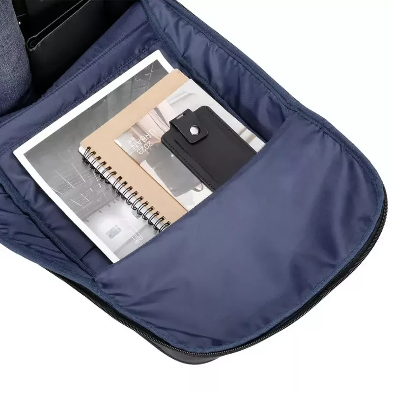 Sülearvutikott MODECOM Active 15 PLE‑MC‑ACTIVE‑15 15,6-tollistele sülearvutitele, 8 GB RAM (silt) — ökonahk, must, tõmblukuga, USB-port