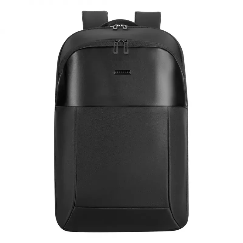 Sülearvutikott MODECOM Active 15 PLE‑MC‑ACTIVE‑15 15,6-tollistele sülearvutitele, 8 GB RAM (silt) — ökonahk, must, tõmblukuga, USB-port