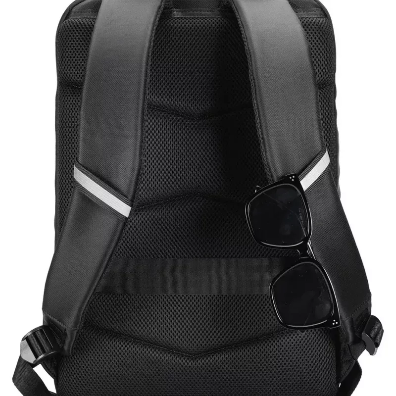 Sülearvutikott MODECOM Active 15 PLE‑MC‑ACTIVE‑15 15,6-tollistele sülearvutitele, 8 GB RAM (silt) — ökonahk, must, tõmblukuga, USB-port