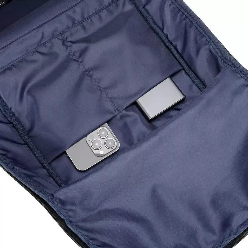Sülearvutikott MODECOM Active 15 PLE‑MC‑ACTIVE‑15 15,6-tollistele sülearvutitele, 8 GB RAM (silt) — ökonahk, must, tõmblukuga, USB-port