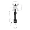 Monitorihoidik Techly ICA-LCD-500BK 76.2 cm (30 tolli) Lauale Must