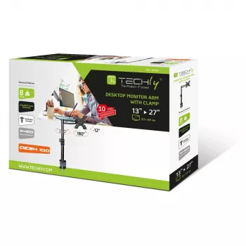 Techly 13-27-tolline lauaalus monitorile, keskmine õlg, kallutatav ICA-LCD 501BK