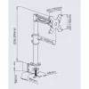 Techly 13-27-tolline lauaalus monitorile, keskmine õlg, kallutatav ICA-LCD 501BK