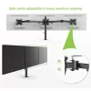 Techly 13-24 tolli lauaalus kolme monitori jaoks terminaliga ICA-LCD-482-T