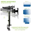 Techly 13-24 tolli lauaalus kolme monitori jaoks terminaliga ICA-LCD-482-T