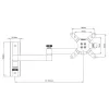 Techly 13-30 tolline seinakinnitus LED-telerile LCD kalduv 3 liigendiga hõbedane ICA-LCD 104