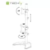Techly ICA-LCD 2520V monitori kinnitus / alus 68,6 cm (27 tolli) Laud Must