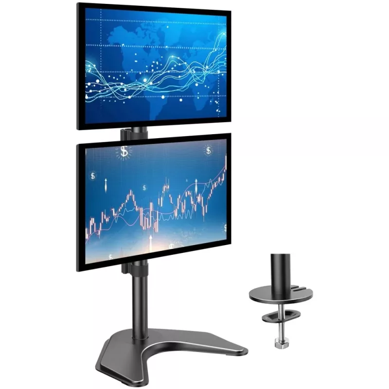 Techly ICA-LCD 2520V monitori kinnitus / alus 68,6 cm (27 tolli) Laud Must