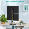 Techly ICA-LCD 2520V monitori kinnitus / alus 68,6 cm (27 tolli) Laud Must