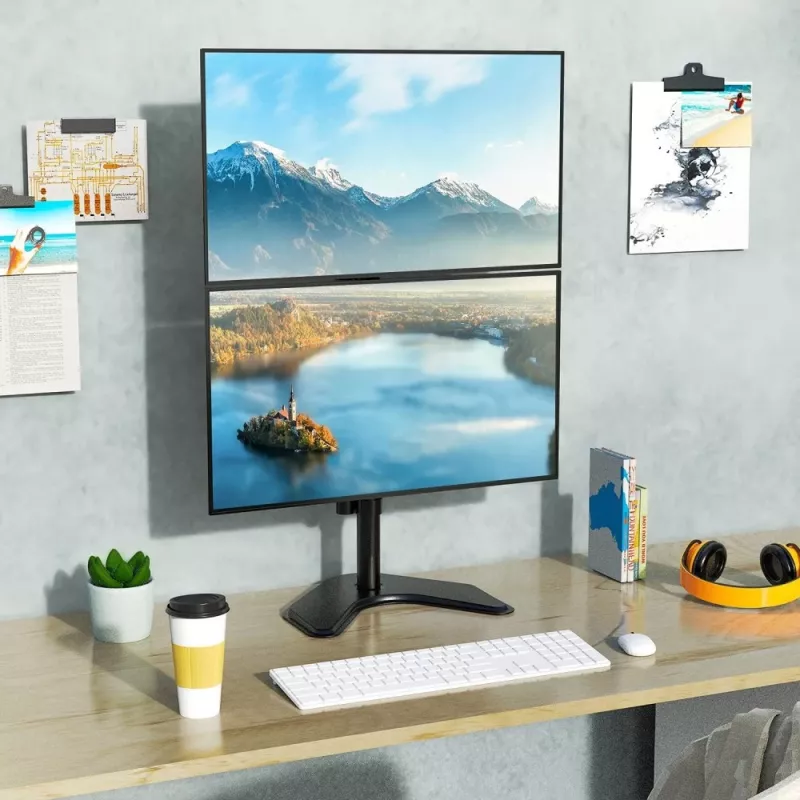 Techly ICA-LCD 2520V monitori kinnitus / alus 68,6 cm (27 tolli) Laud Must