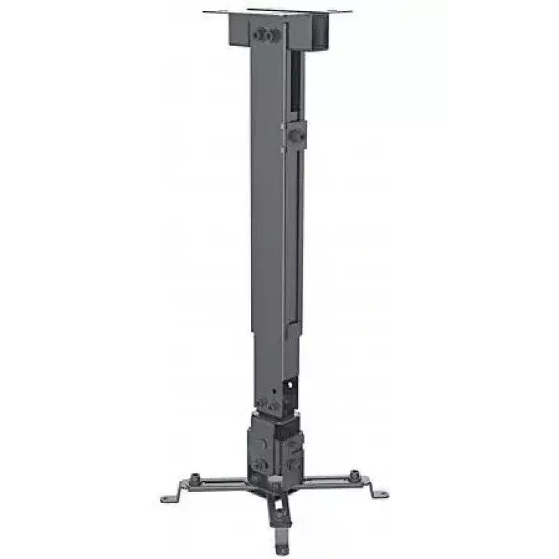 Manhattani projektorikinnitus, lagi või sein, kallutus- ja pööramisfunktsioon, kõrgusvahemik: 43–65 cm, max 20 kg, must, eluaegne garantii