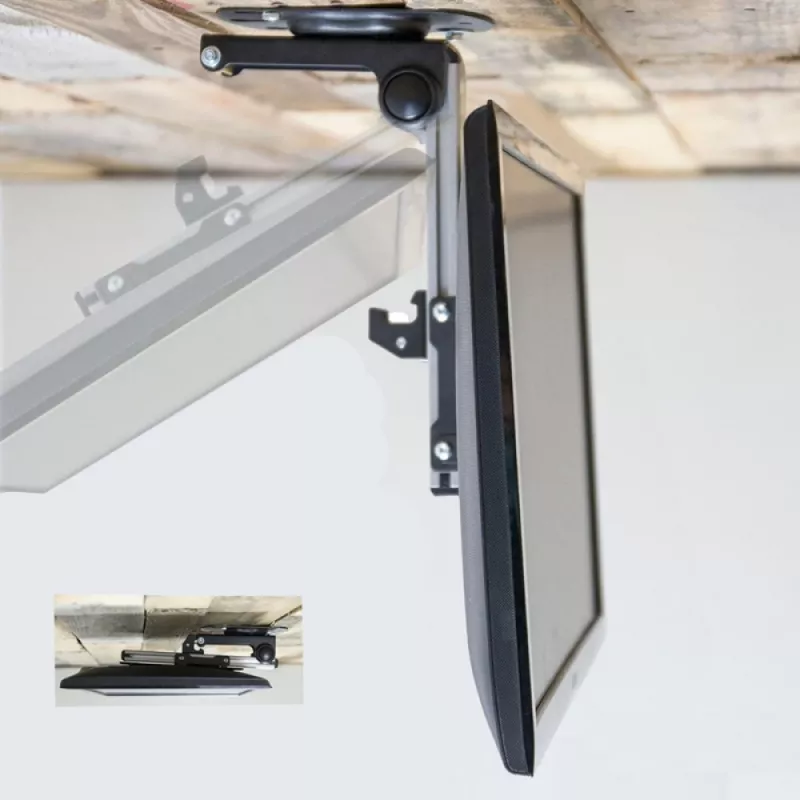 Techly kokkupandav sissetõmmatav laekinnitus telerile LED/LCD 17–37 tolli, must