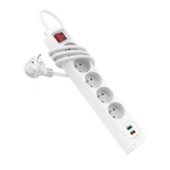 Hama 44133758 toitepikendus 1,4 m 5 vahelduvvoolupesa Siseruumides Valge