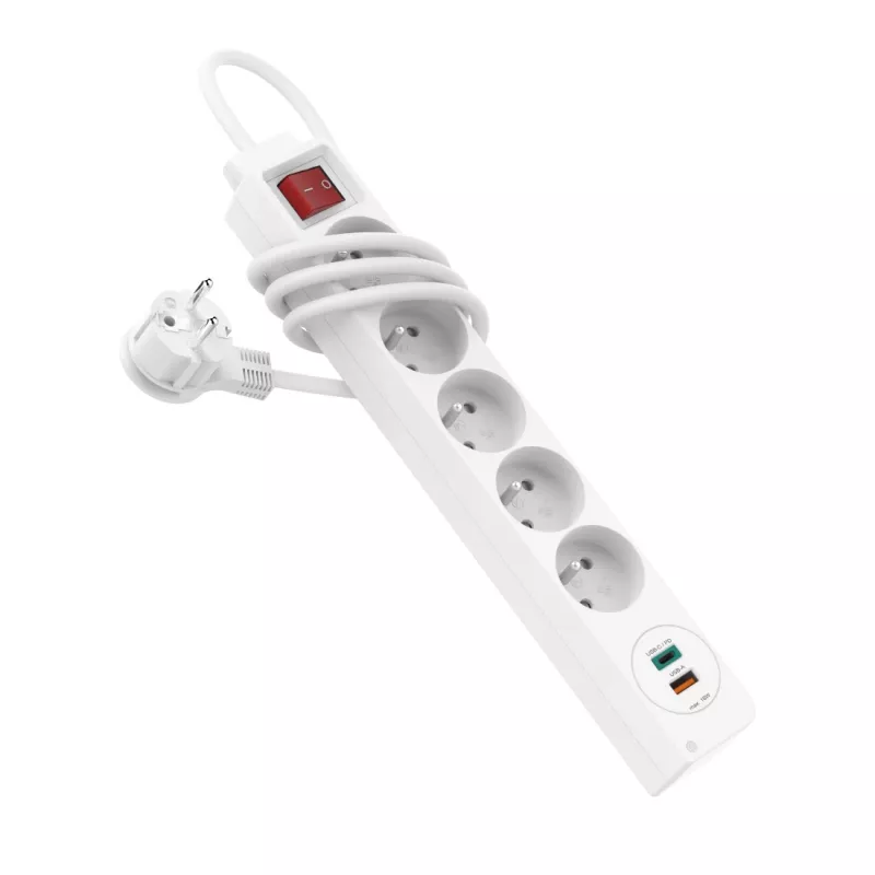 Hama 44133758 toitepikendus 1,4 m 5 vahelduvvoolupesa Siseruumides Valge