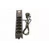 Liigpingekaitse lestar LX 610 G-A — 6 vahelduvvoolupesa, IEC 320, 1,5 m kaabel, 155 J, 230 V, must