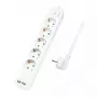 Pikendusjuhe LogiLink LPS249U 1,5 m 5 vahelduvvoolu pistikupesa siseruumidesse Valge
