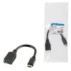USB-kaabel LogiLink USB C - USB A 0,15m CU0098 Must