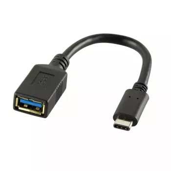 USB-kaabel LogiLink USB C - USB A 0,15m CU0098 Must