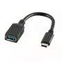 USB-kaabel LogiLink USB C - USB A 0,15m CU0098 Must