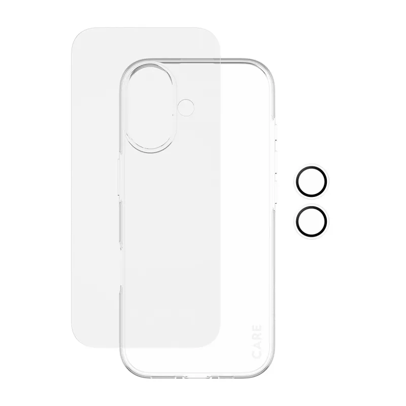 PanzerGlass 3-in-1 Combo Bundle for iPhone 17 — ekraanikaitse, kaamera objektiivikaitse ja ümbris