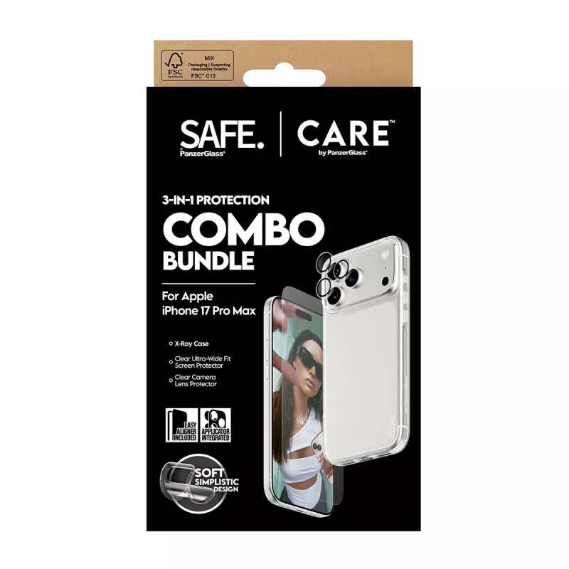 Ekraanikaitse, ümbrise ja kaamera objektiivikaitse komplekt PanzerGlass iPhone 17 Pro Max'ile CR60725