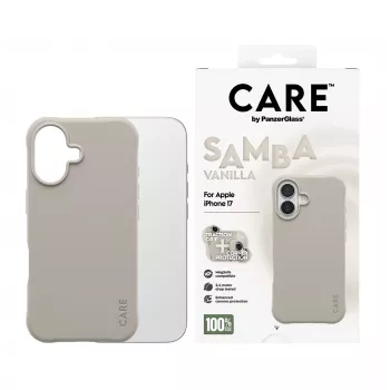 Cover PanzerGlass CARE by moodne ümbris Samba Vanilla w. MagSafe iPhone 17
