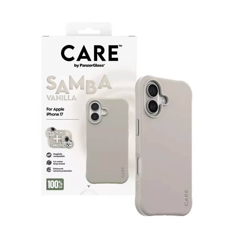 Cover PanzerGlass CARE by moodne ümbris Samba Vanilla w. MagSafe iPhone 17