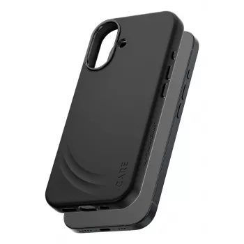 Kaitseümbris PanzerGlass CARE Feature FLOW ümbris Must MagSafe'iga iPhone 17 jaoks