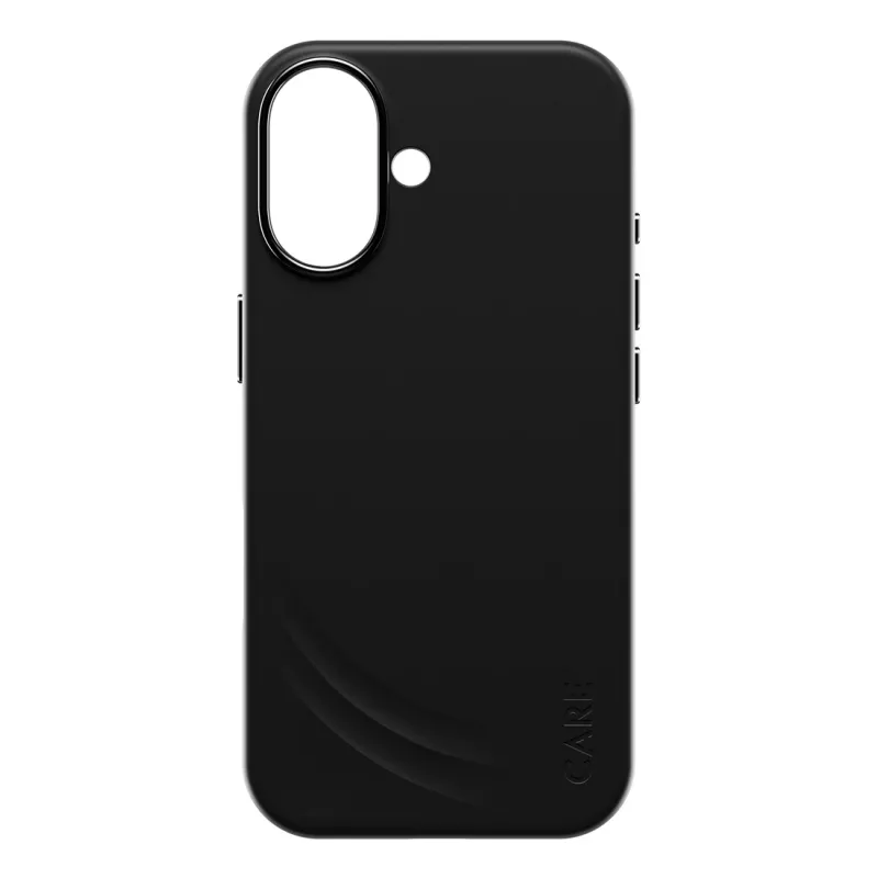 Kaitseümbris PanzerGlass CARE Feature FLOW ümbris Must MagSafe'iga iPhone 17 jaoks