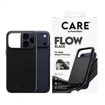 Kaitsev telefoniümbris PanzerGlass CARE by Feature FLOW iPhone 17 Pro Max jaoks, kate, must, MagSafe-iga ühilduv