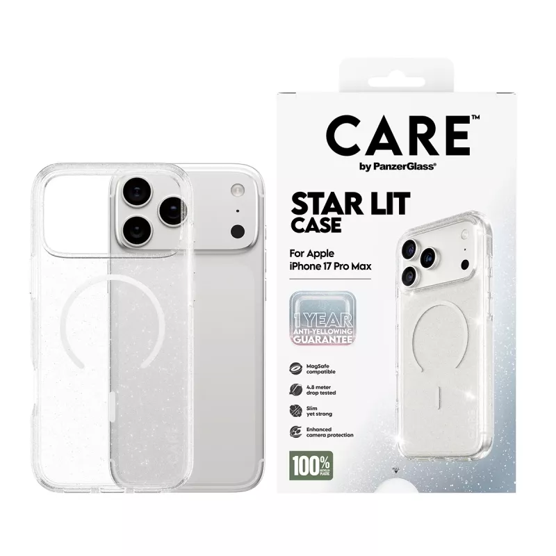 Ümbris PanzerGlass CARE by Flagship Case Urban Explorer Star Lit Valge MagSafe iPhone 17 Pro Max