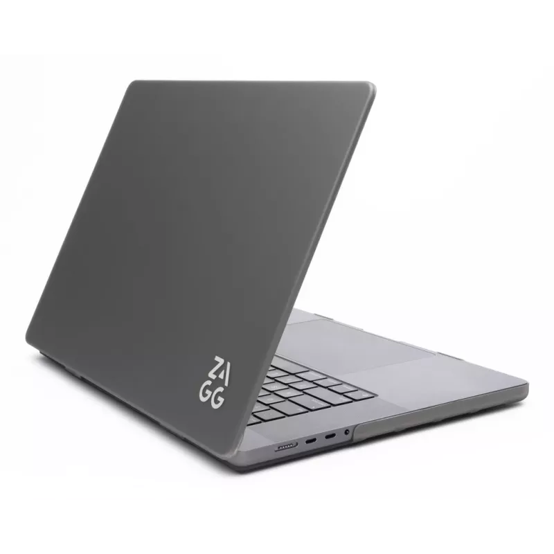 Zagg kõvakest MacBook Air 13 (M3/M2) jaoks — suitsune, täpse istuvusega kaitsekest