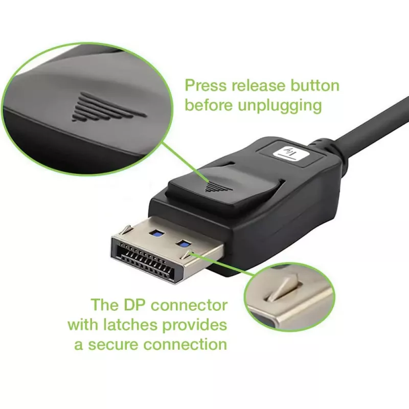 DisplayPort-kaabel Techly ICOC-DSP-A21-020 2 m Must