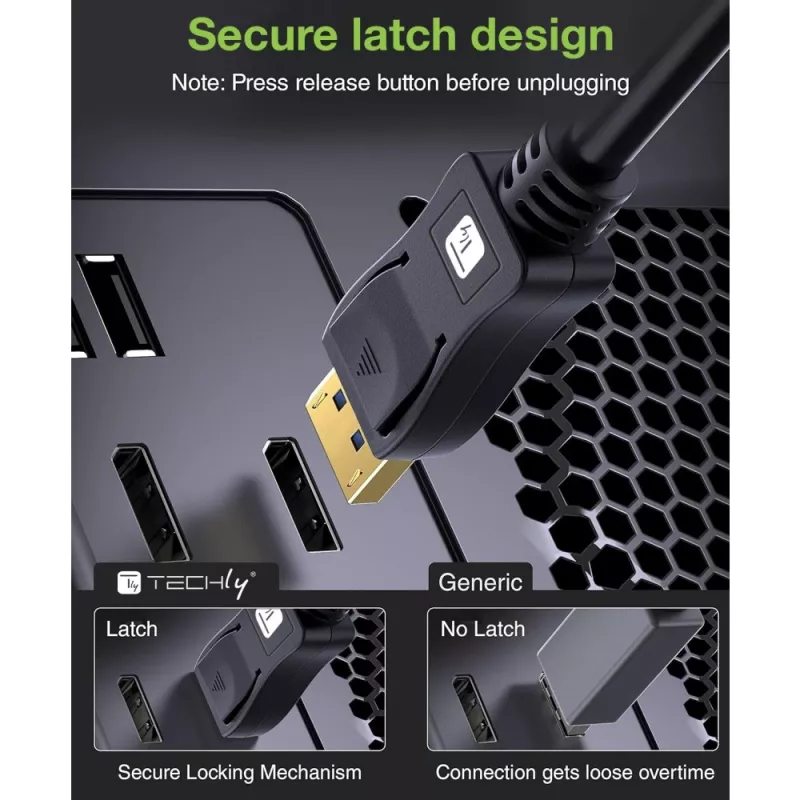 DisplayPort-kaabel Techly ICOC-DSP-A21-020 2 m Must