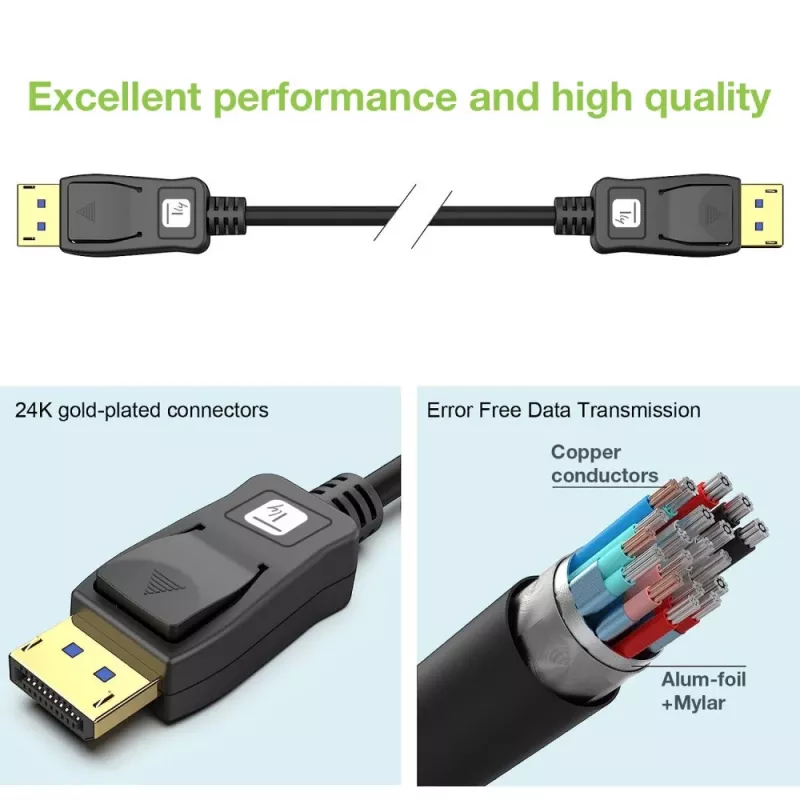 DisplayPort-kaabel Techly ICOC-DSP-A21-020 2 m Must