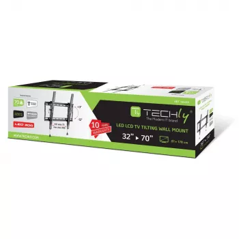 Techly ICA-PLB 59T TV-kinnitus/jalg 177,8 cm (70 tolli) Must